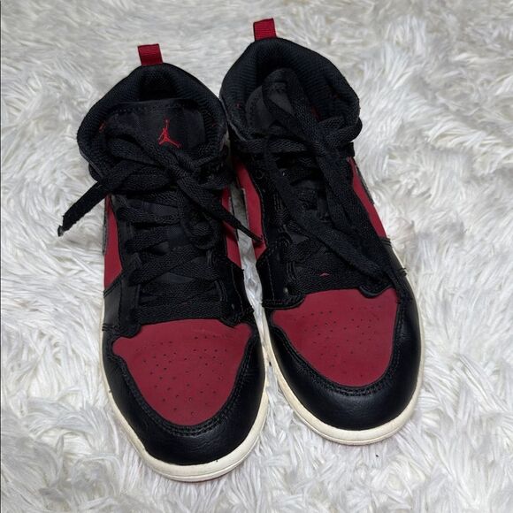 Jordan Sneakers with Red and Black Accents - Picture 2 of 5